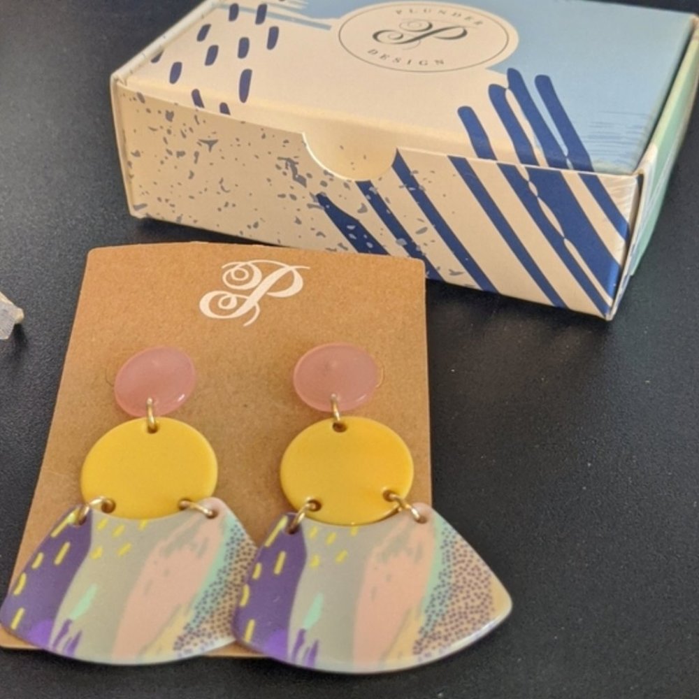 Plunder Design Kallie Anne Earrings New in Box NIB
